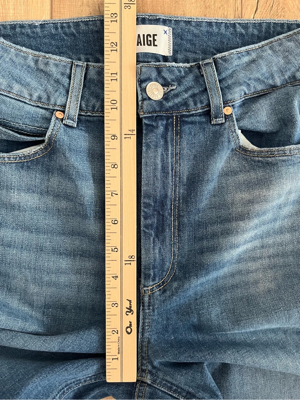 PAIGE Women's Sasha Wide Leg Jeans 28 High Rise Stretch Stefania Distressed 32" - Picture 13 of 14